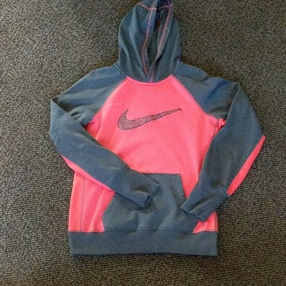 Nike, Thermafit, Red and Black Hoodie